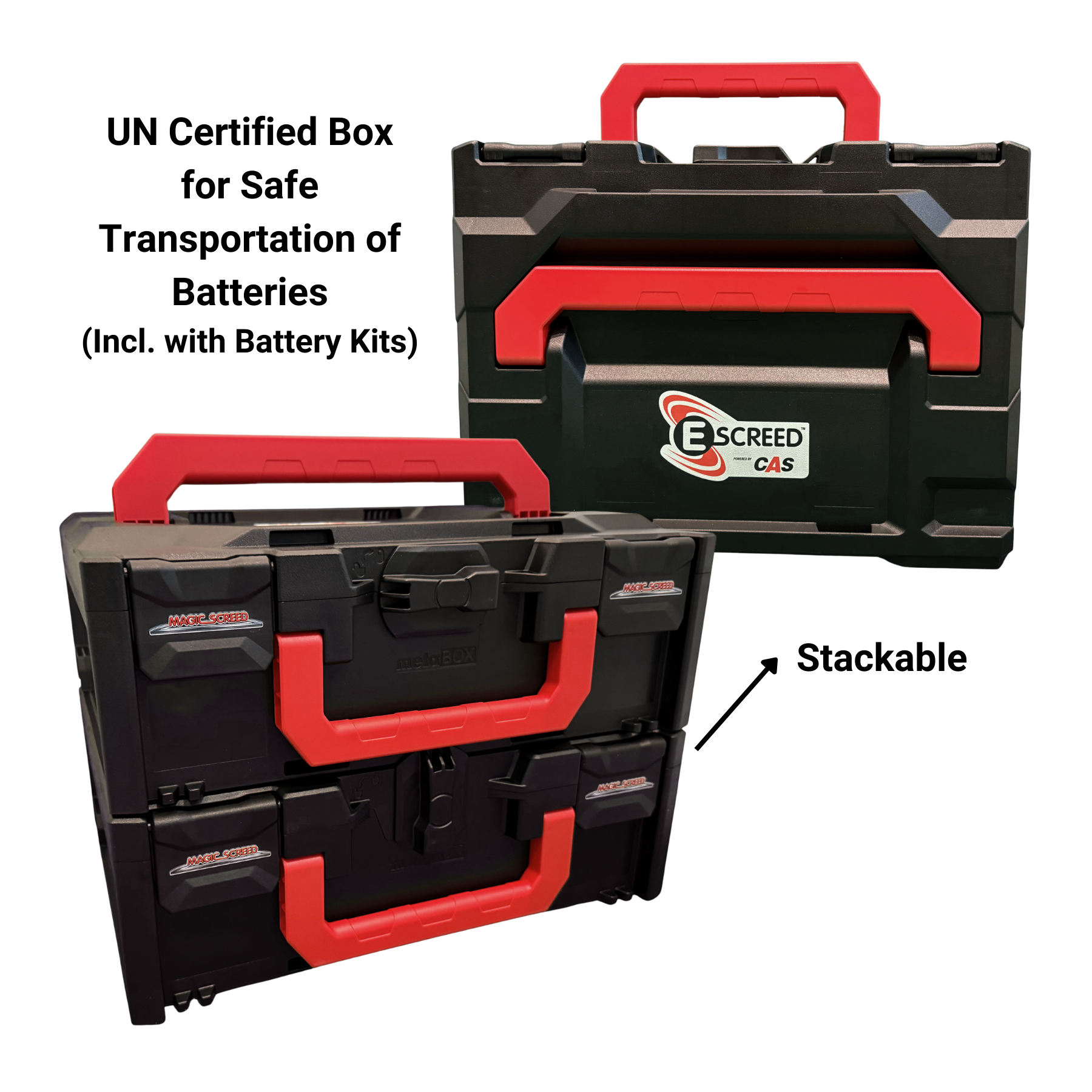 E-SCREED BATTERY TRANSPORT BOX