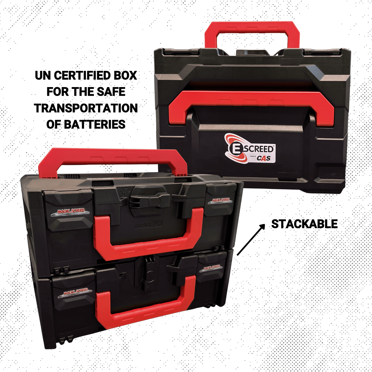 E-SCREED BATTERY TRANSPORT BOX