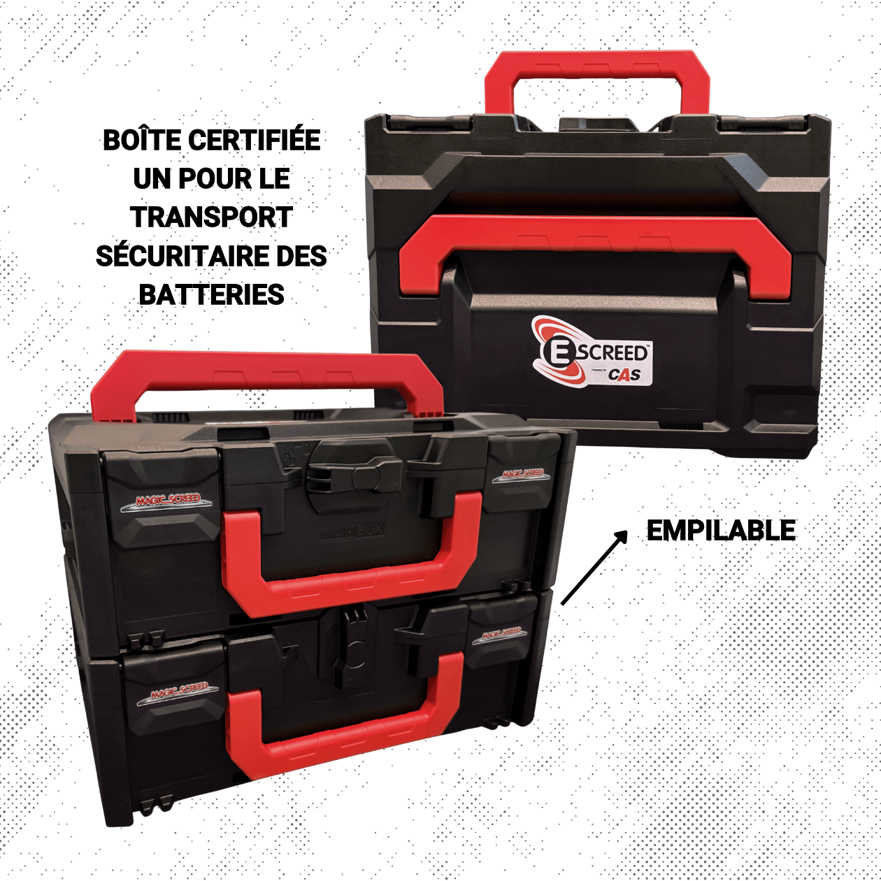 KIT DE BATTERIE POUR RÈGLE À BÉTON E-SCREED