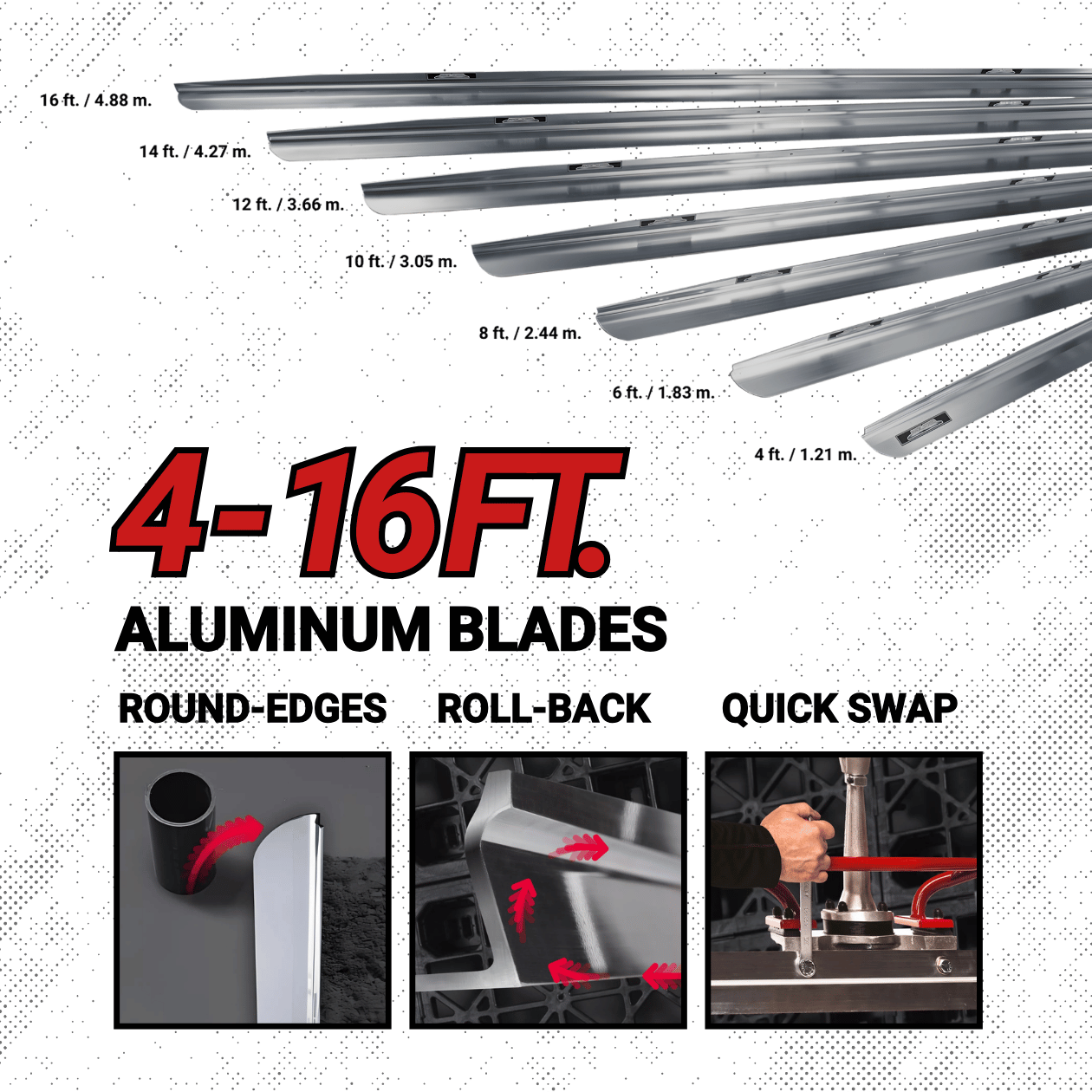 magic screed blade features